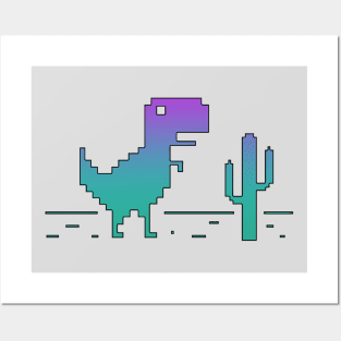 Pixel Dino 2.0 Posters and Art